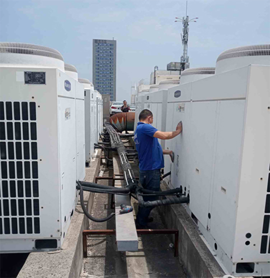 南海中央空调制热和不制冷系统维修方法